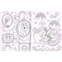 imagen de Libro para colorear con diamantes - Unicornios 3