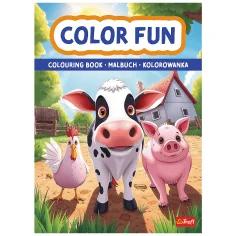 Libro para colorear de animales de granja divertidos - Trefl