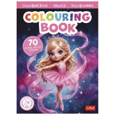 imagen de Libro para colorear de bailarina con pegatinas - Trefl 1
