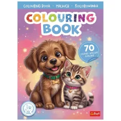 imagen de Libro para colorear de mascotas con pegatinas - Trefl 1