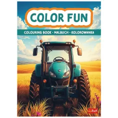 Libro para colorear de tractores y máquinas agrícolas - Trefl