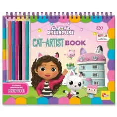Libro para colorear Gabi casa de muñecas Cat-Artist - Lisciani