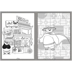 imagen de Libro para colorear Kung Fu Panda - Trefl 3