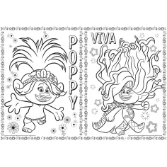 imagen de Libro para colorear Trolls - Trefl 2