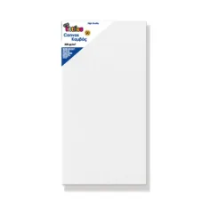 Lienzo de pintor blanco estirado 40x80cm