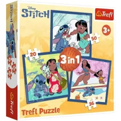 Lilo y Stitch - 3 en 1 rompecabezas de 20-36-50 piezas - Trefl