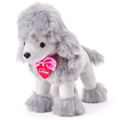 Lily perro caniche gris de peluche 25cm - Lumpin