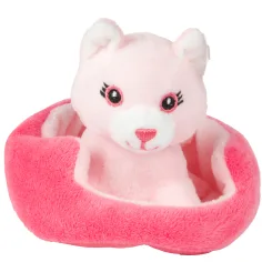 imagen de Lindos animales de peluche con cama en varias versiones 1ud 4