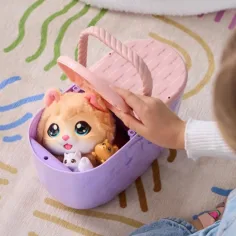 imagen de Little Live Pets: Gato en cesta con sus crías 3