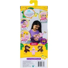 imagen de Little Live Pets: Mini Maki Luna Lemon mono rosa interactivo 3