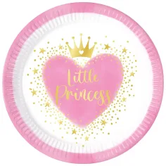 Little Princess set de platos de papel de 8 piezas de 23 cm