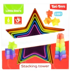 imagen de Little Stars: Torre de construcción en forma de estrella de colores 2