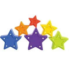 imagen de Little Stars: Torre de construcción en forma de estrella de colores 4