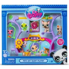 Littlest Pet Shop: Conjunto de juego de animales talentosos con 2 figuras, serie 1