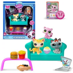 Littlest Pet Shop: Diner Dash set de juego de 3 piezas con figuras de gatos