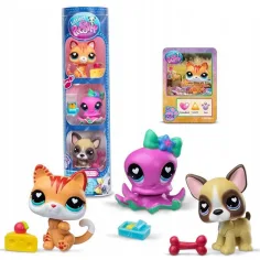 Littlest Pet Shop: Gato, pulpo, perrito paquete de 3 figuras serie 4