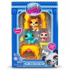Littlest Pet Shop: paquete de 3 figuras serie 1 - Jungla