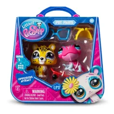 Littlest Pet Shop: Paquete de figura de mascota doble S5 - Camaleón y Jaguar