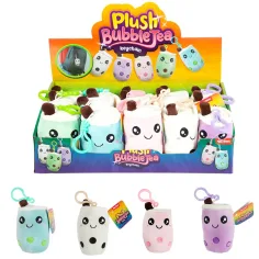 Llavero de peluche de Bubble Tea en varias versiones 1ud