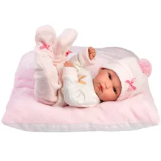 imagen de Llorens: Bimba de 35 cm con almohada de recién nacido 3