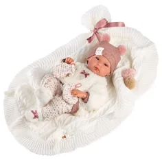 Llorens: Bimba recién nacida de 35cm con peluca