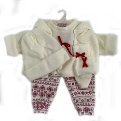 Llorens: Conjunto de ropa para muñecas con pantalones de osito y conejito para muñecas de 43 cm