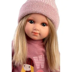 imagen de Llorens: Elena muñeca de 35 cm en conjunto rosa 4