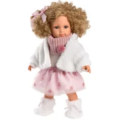 Llorens: Elena muñeca de 35cm con cabello rizado