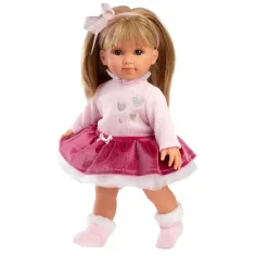 imagen de Llorens: Elena muñeca de 35cm en falda roja 2