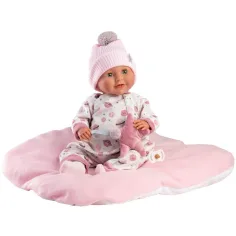 Llorens: Heidi muñeca llorona de 42 cm con chupete y almohada suave
