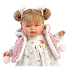 imagen de Llorens: Joelle muñeca de 38 cm con sonido en vestido de ciervos 3