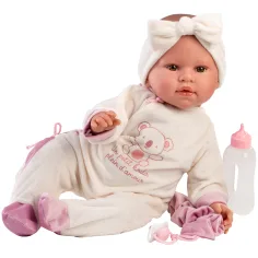 imagen de Llorens: Lea muñeca llorona de 45 cm con chupete en un pijama de koala 2