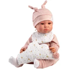 Llorens: Luna muñeca llorona de 45 cm con almohada de lunares