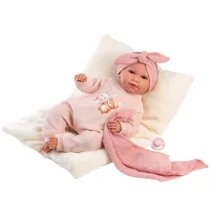 imagen de Llorens: Mimi muñeca llorona de 42 cm con almohada y manta 2