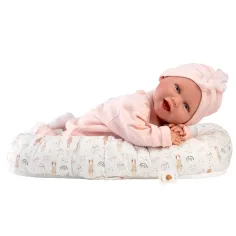 imagen de Llorens: Mimi muñeca sonriente de 42 cm con chupete y cuna 2