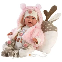 Llorens: Mimi recién nacido de 40cm de niña que llora con sudadera de Kid's Zone