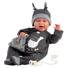 Llorens: Mimo de 42 cm con sonido en pijama negro