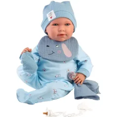 Llorens: Mimo Llorón de 42cm con sonido y babero de perrito