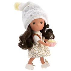 Llorens: Miss Minis Lucy Moon muñeca de 26cm con pastel