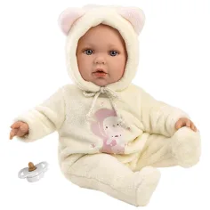 Llorens: Muñeca Julia en pijama de osito con chupete de 42cm