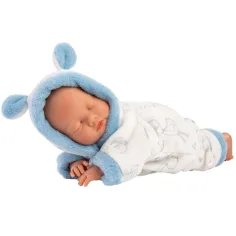 imagen de Llorens: Niño bebé en pijama suave con estampado de cigüeña 31cm 2