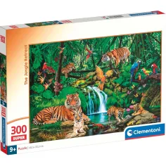 Los animales de la jungla 300 piezas Super puzzle - Clementoni