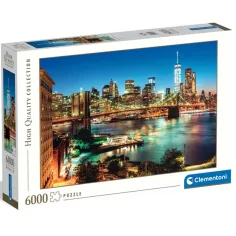 Luces del puente de Brooklyn puzzle HQC 6000 piezas - Clementoni