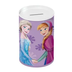 Luna: Alcancía metálica en forma de cilindro de Disney Frozen 10x15cm