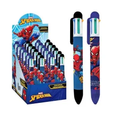 Luna: Bolígrafo de Spiderman de 6 colores varios 1ud