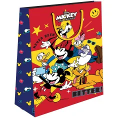 Luna: Bolsa de regalo con estampado de Mickey Mouse y sus amigos 33x12x45cm