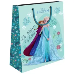 Luna: bolsa de regalo Disney Frozen con diseño de Anna y Elsa 26x32x12cm