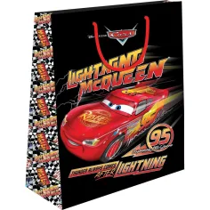 Luna: Bolsa de regalo gigante con estampado de Cars en dos versiones 1ud 33x45x12 cm