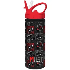 imagen de Luna: Botella de plástico con diseño de Must Team y pajita en varias versiones 500ml 1ud 4
