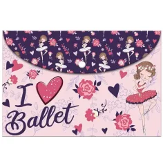 Luna: Carpeta A4 con cierre de presión Happy Ballet